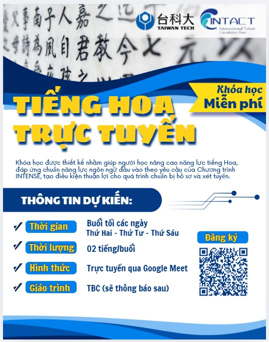 ✨THÔNG BÁO MỞ LỚP TIẾNG HOA TRỰC TUYẾN – MIỄN PHÍ✨